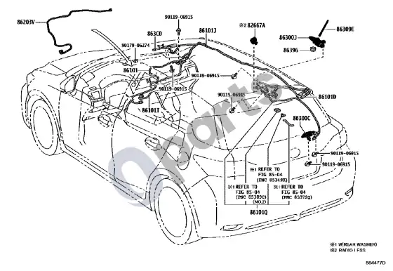 Lexus CT 200H antena – schema
