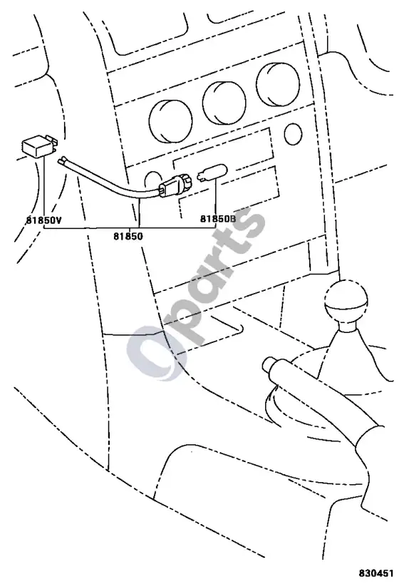 Lexus IS 200-300 indikatorius – schema