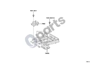 Lexus LBX (2024–) Akumuliatoriaus lizdas – schema