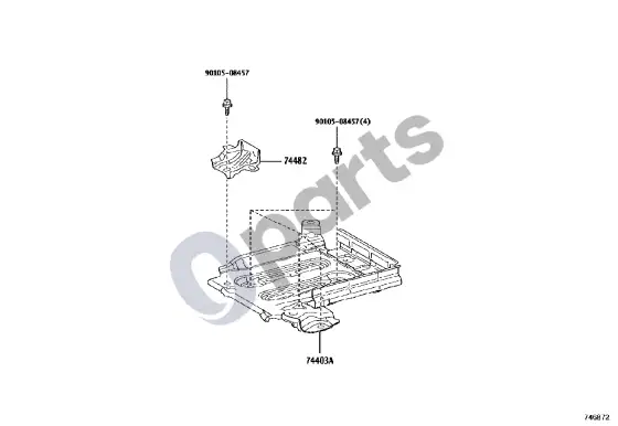Lexus LBX akumuliatoriaus lizdas – schema