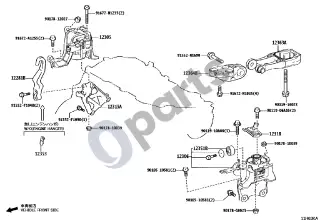 Lexus LBX (2024–) Tvirtinimas – schema