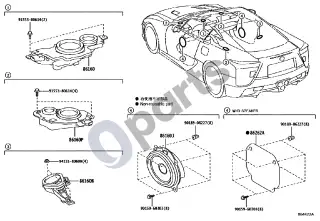 Lexus LFA (2011–2013) Garsiakalbis – schema
