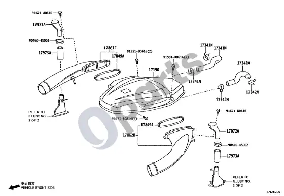 Lexus LFA kolektorius – schema