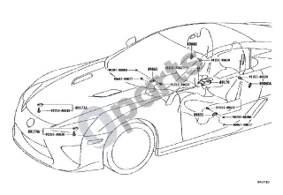 Lexus LFA (2011–2013) Oro pagalvė – schema