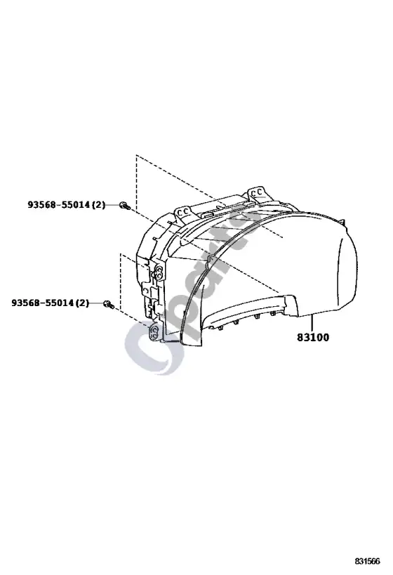 Lexus LFA prietaisas – schema