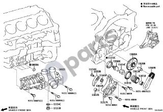 Lexus LFA (2011–2013) Vandens siurblys – schema