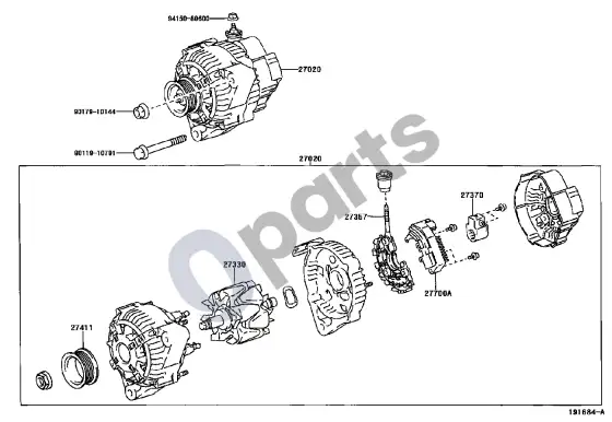 Lexus LX 470 generatorius – schema