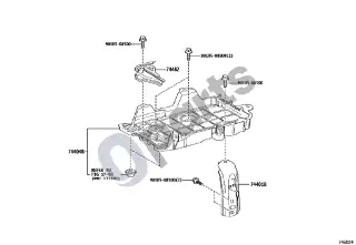 Lexus NX (2021–) Akumuliatoriaus lizdas – schema