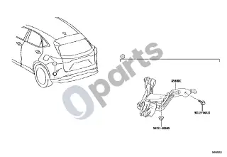 Lexus NX (2021–) Elektroninis aukščio reguliavimas – schema