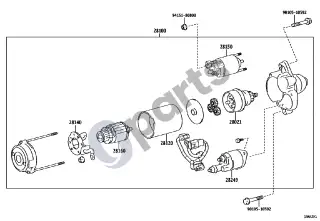 Lexus NX (2021–) Starteris – schema