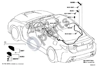 Lexus RC F (2014–) Antena – schema