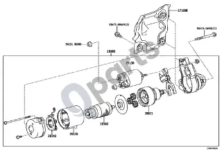Lexus RC F (2014–) Starteris – schema