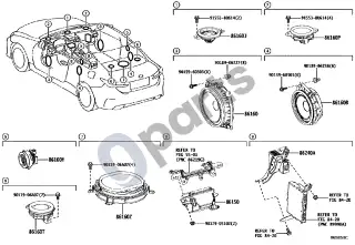 Lexus RC (2014–) Garsiakalbis – schema