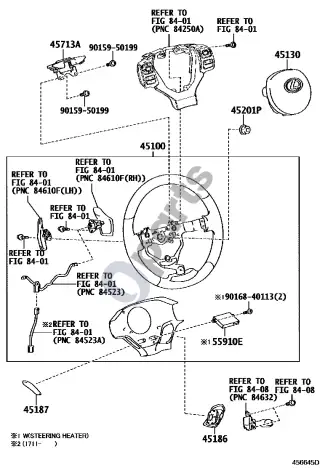 Lexus RC (2014–) Vairas – schema