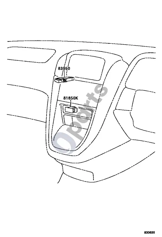 Lexus RX 300 indikatorius – schema