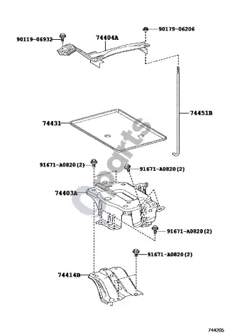 Lexus RX V (2022–) Akumuliatoriaus lizdas – schema