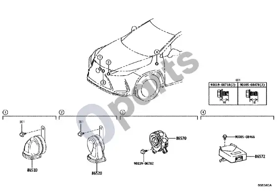 Lexus RX V signalas – schema