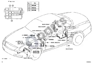Lexus SC 430 ABS ir VSC – schema