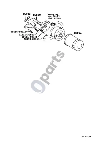 Lexus SC 430 Alyvos filtras – schema