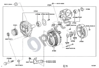 Lexus SC 430 Generatorius – schema