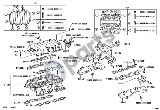 Lexus SC 430 kolektorius – schema