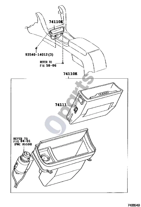 Lexus SC 430 peleninė – schema