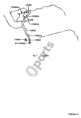Lexus SC 430 Vėdinimo žarna – schema