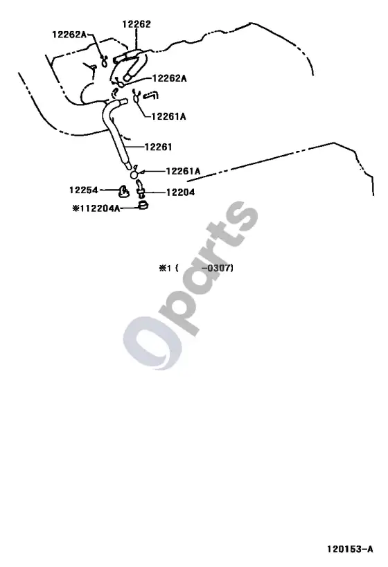 Lexus SC 430 vėdinimo žarna – schema