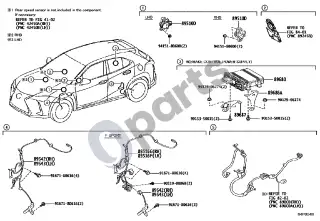 Lexus UX (2018–) ABS ir VSC – schema