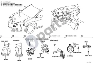 Lexus UX (2018–) Signalas – schema