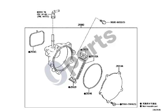 Lexus UX vakuuminis siurblys – schema