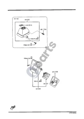 Mazda E2000 - E2200 Konsolė – schema