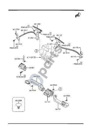 Mazda E2000 - E2200 VENTILIATORIUS – schema