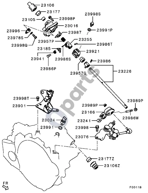 Mitsubishi ASX išskyrus as&g – schema