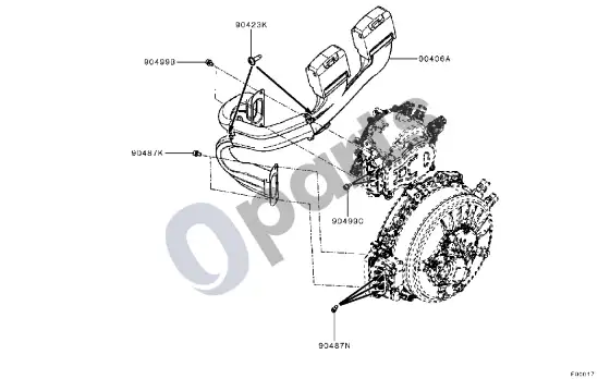Mitsubishi ASX aukštos įtampos kabelis – schema