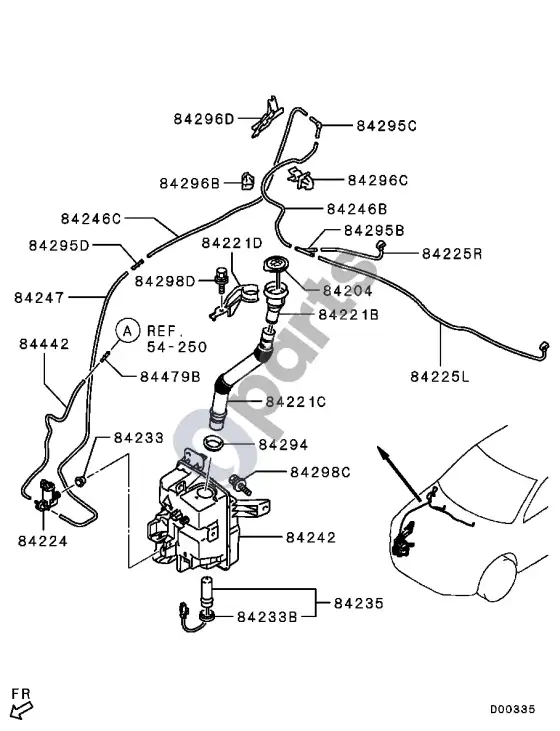 Mitsubishi ASX poveržlė 1908.1- – schema
