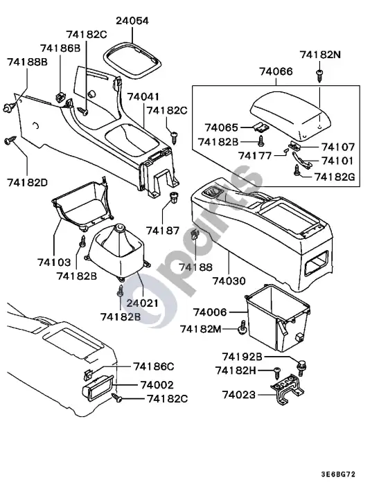 Mitsubishi Colt didelis – schema