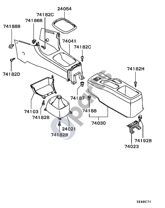Mitsubishi Colt mažas – schema