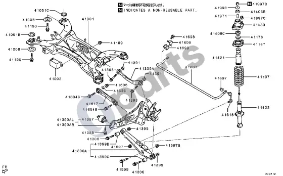 Mitsubishi Eclipse visi – schema