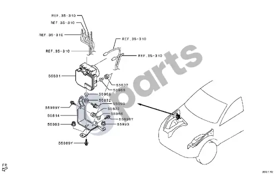 Mitsubishi L200 MODULIATORIUS – schema
