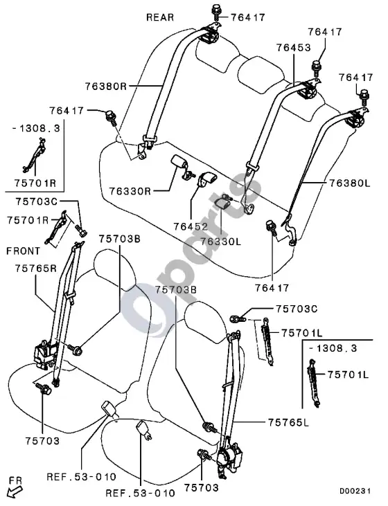 Mitsubishi Lancer VIII 0804.3- – schema