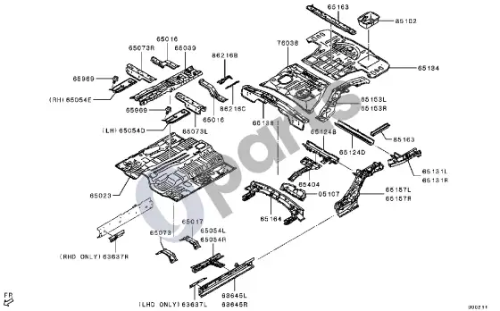 Mitsubishi Outlander 0 – schema