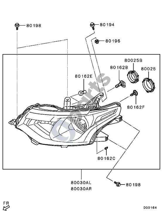 Mitsubishi Outlander halogeninis -1506.3 – schema