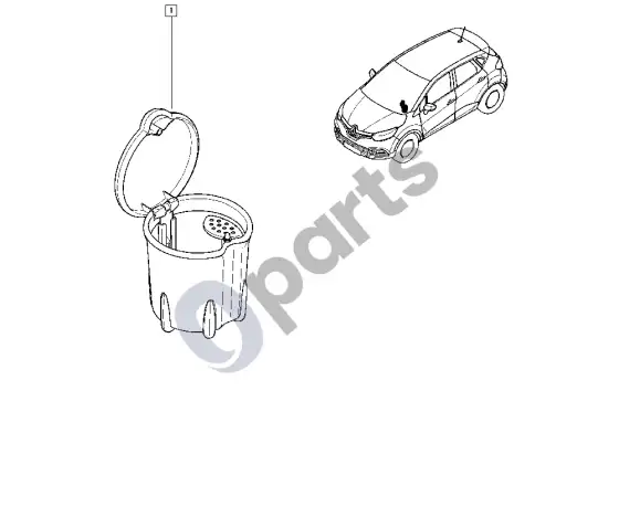 Renault Captur peleninė – schema