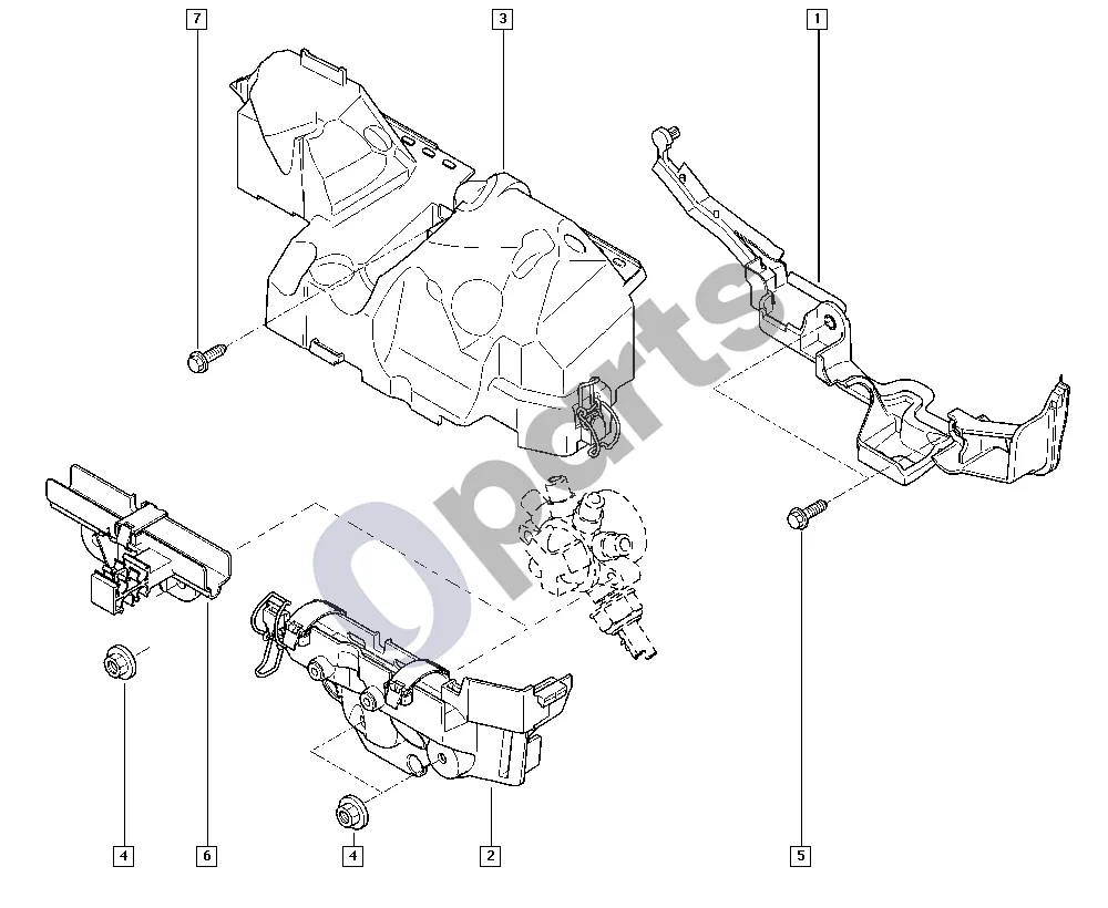 Renault Captur (2013–2020) Purkštukas schema – pozicija 2: Dangtelis, kuro nuotėkis, kairysis