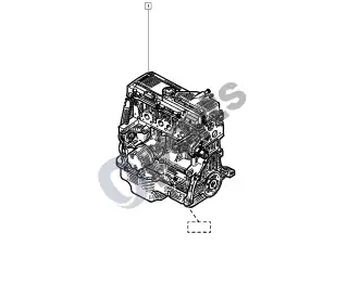 Renault Clio II (1998–2005) Pilnas variklis – schema