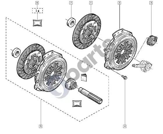 Renault Clio II sankaba – schema