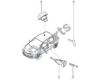 Renault Clio III (2005–2012) Spynos cilindras – schema