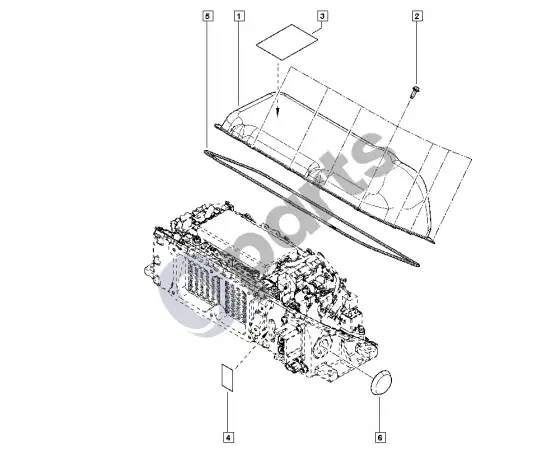 Renault Clio III traukos akumuliatorius – schema