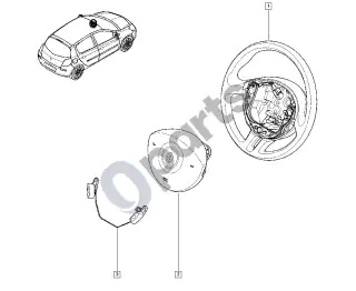 Renault Clio III (2005–2012) Vairas – schema